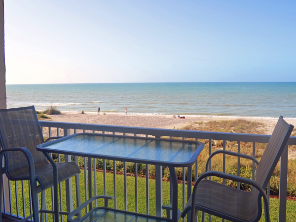 Two Bedroom Beach Condo Communal Pool  Longboat Key